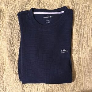 Lacoste Navy Blue Crewneck Sleepwear Thermal